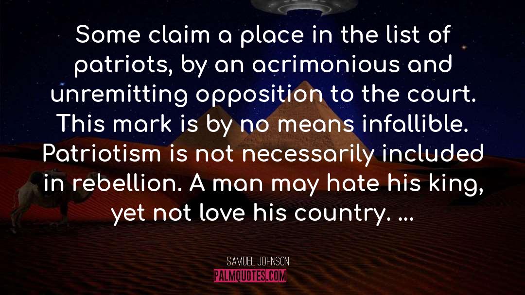 Patriots quotes by Samuel Johnson