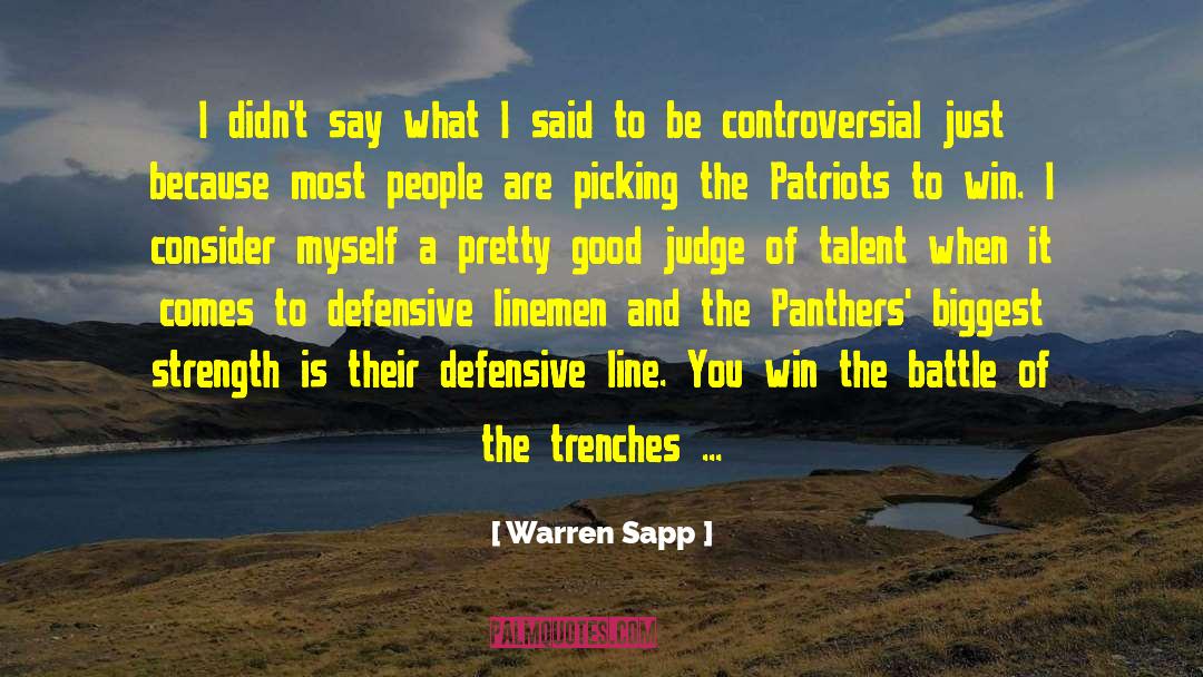 Patriots quotes by Warren Sapp