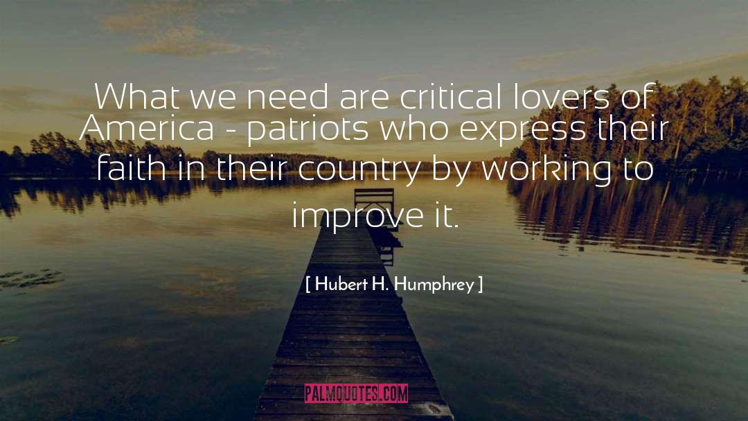 Patriots quotes by Hubert H. Humphrey