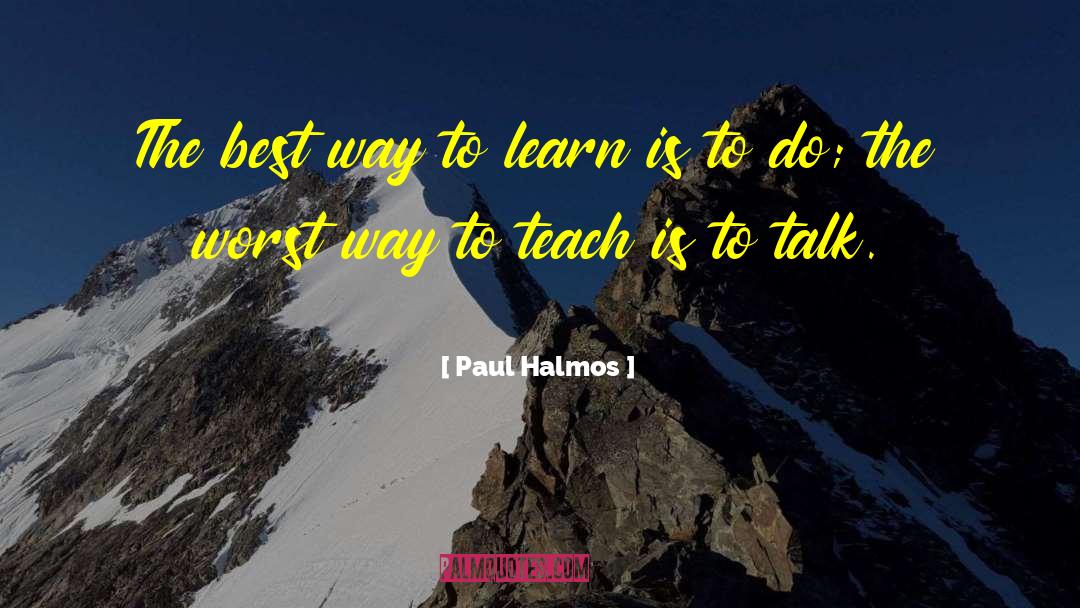 Paul Averhoff quotes by Paul Halmos