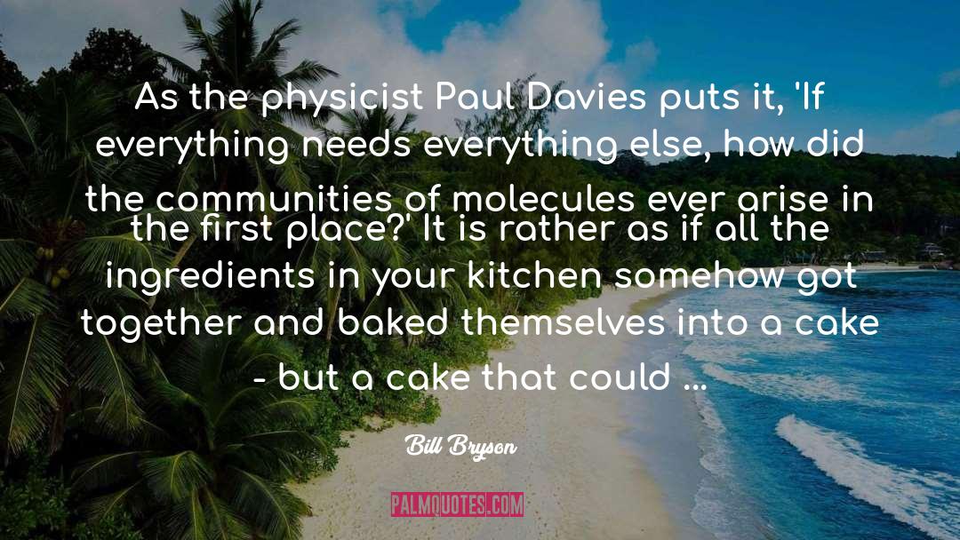 Paul Davies Physicist quotes by Bill Bryson