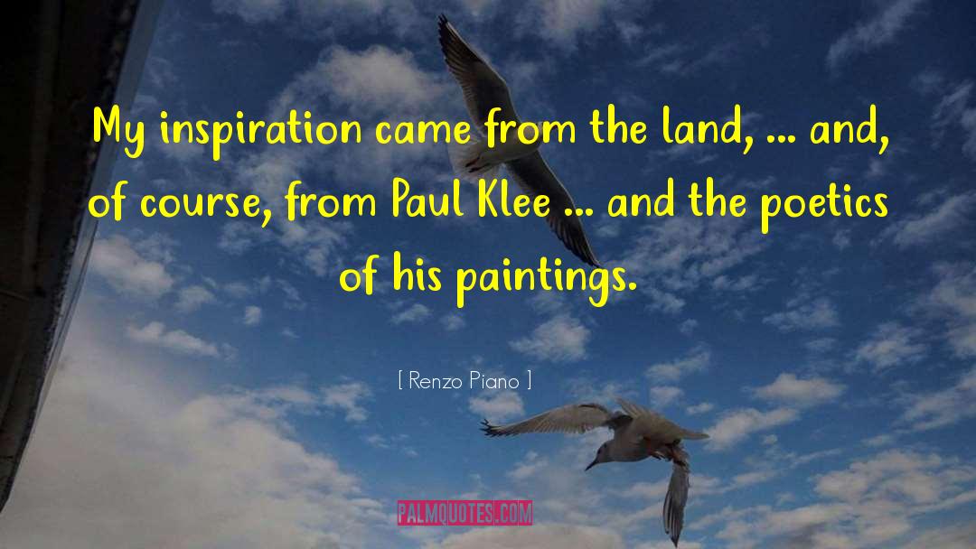 Paul Klee quotes by Renzo Piano