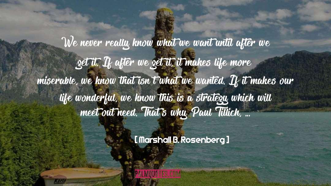Paul Tillich quotes by Marshall B. Rosenberg