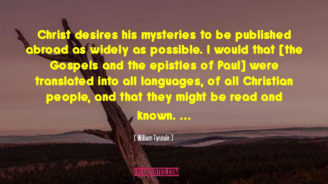 Pauline Epistles quotes by William Tyndale