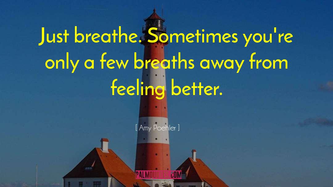 Pause Breathe quotes by Amy Poehler