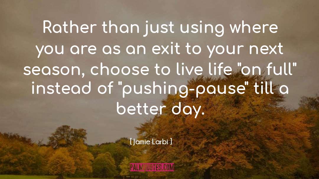 Pause Button quotes by Jamie Larbi