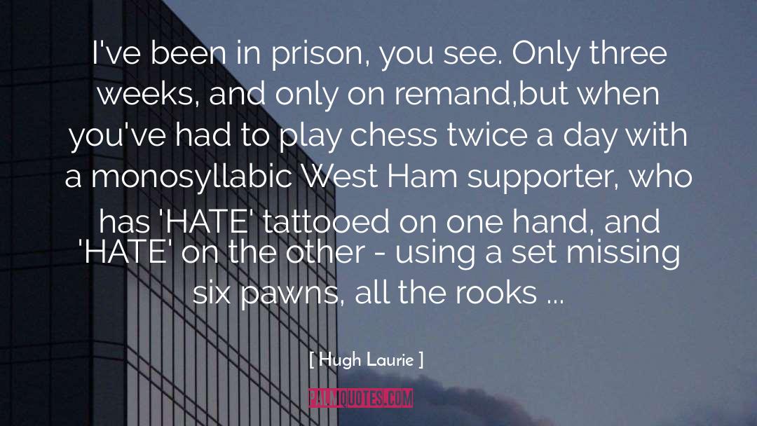 Pawns quotes by Hugh Laurie