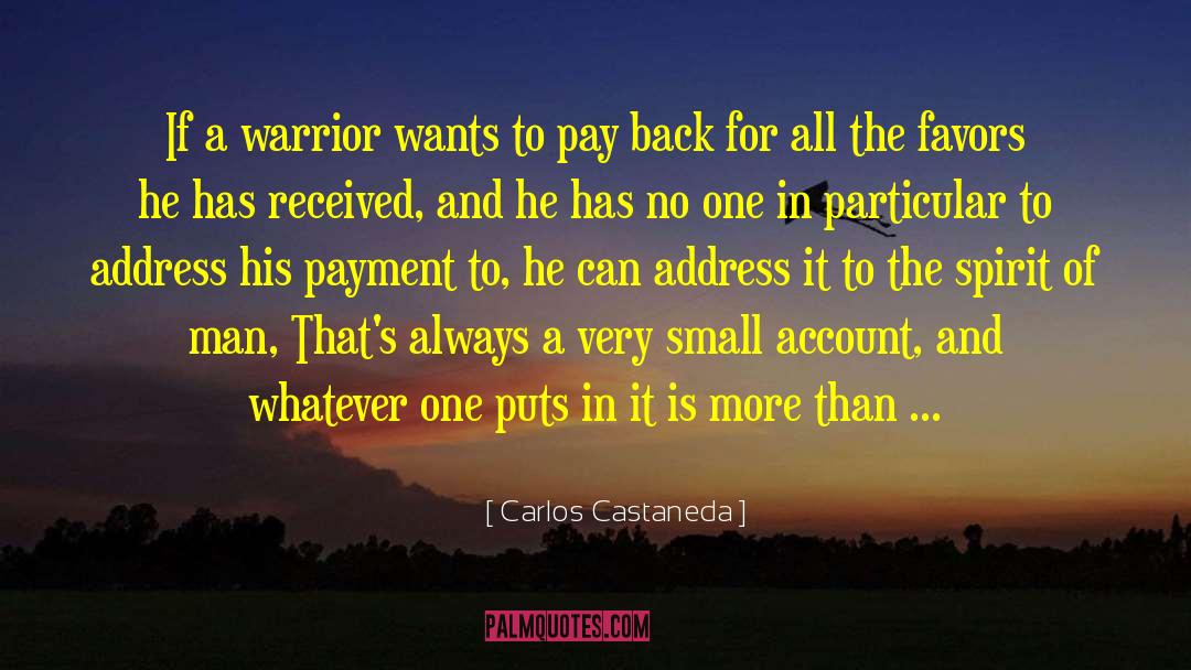 Pay Back quotes by Carlos Castaneda