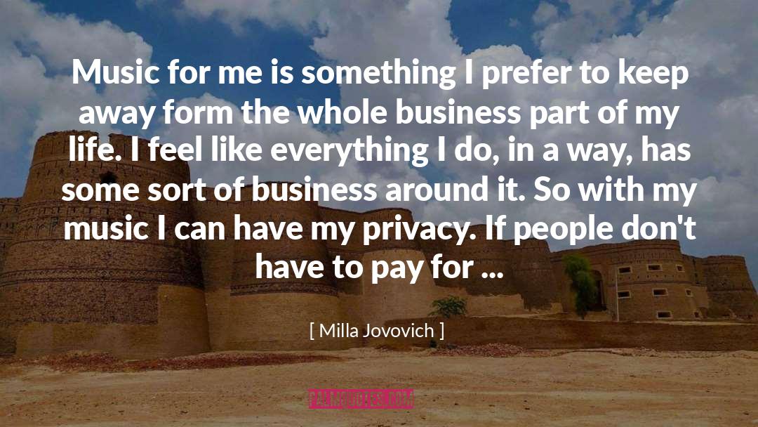 Pay For It quotes by Milla Jovovich