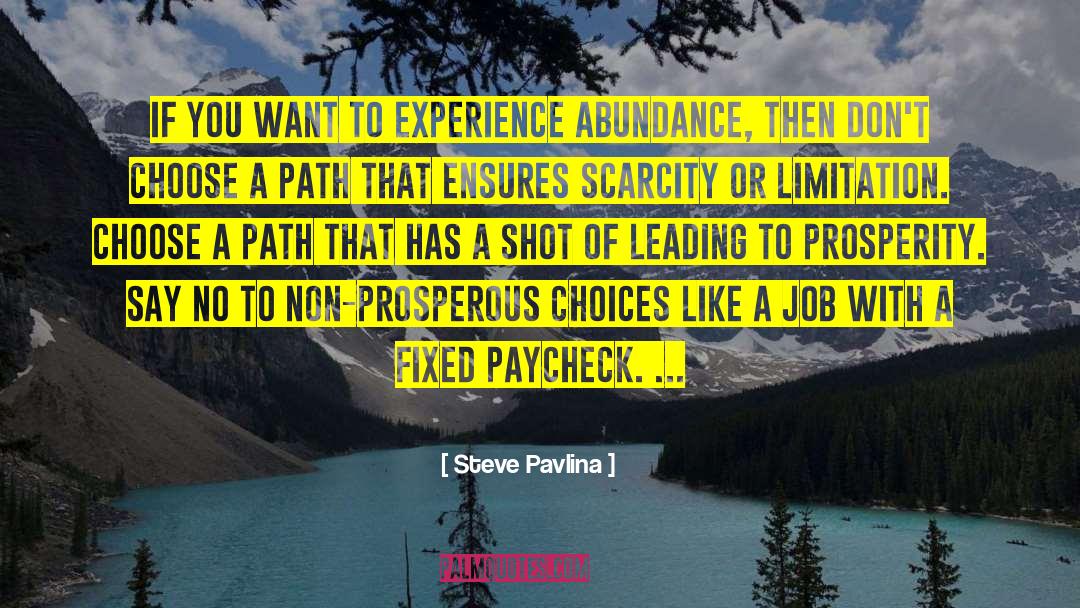 Paychecks quotes by Steve Pavlina