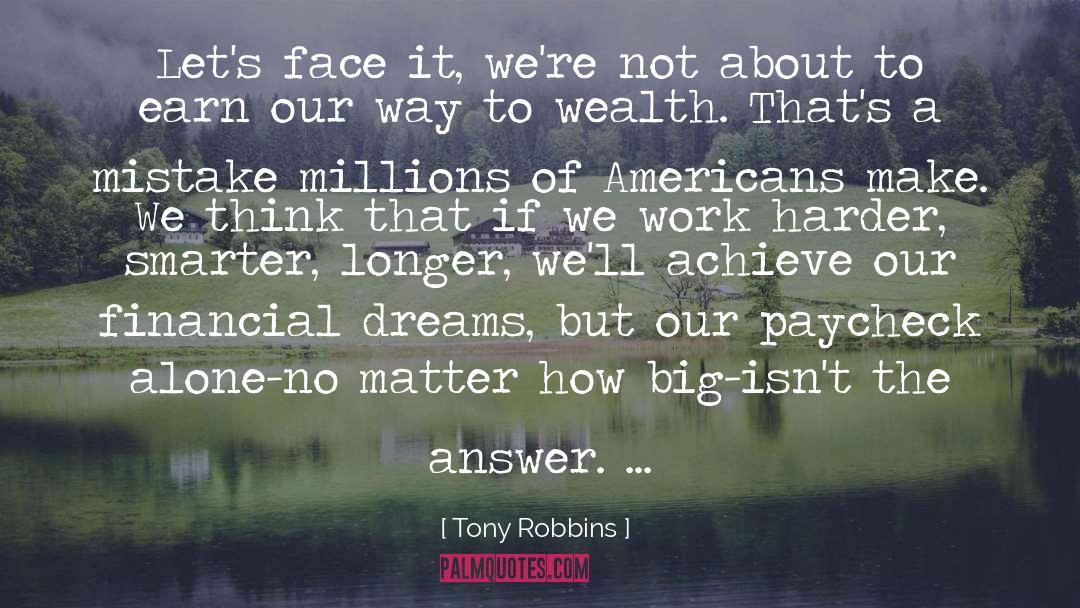 Paychecks quotes by Tony Robbins