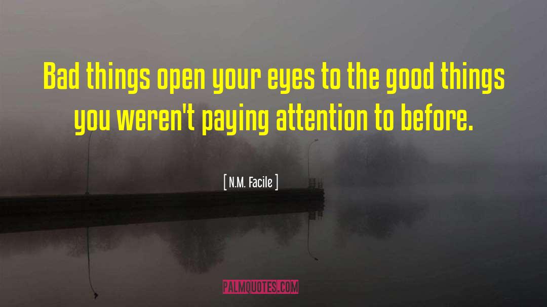 Paying Attention quotes by N.M. Facile