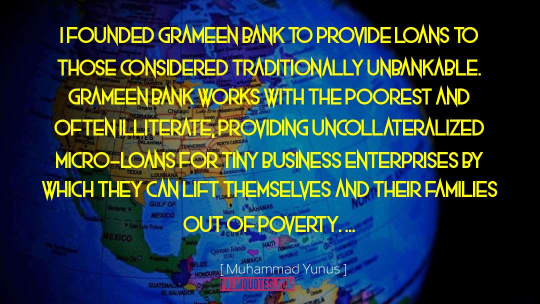 Paypal Loans quotes by Muhammad Yunus