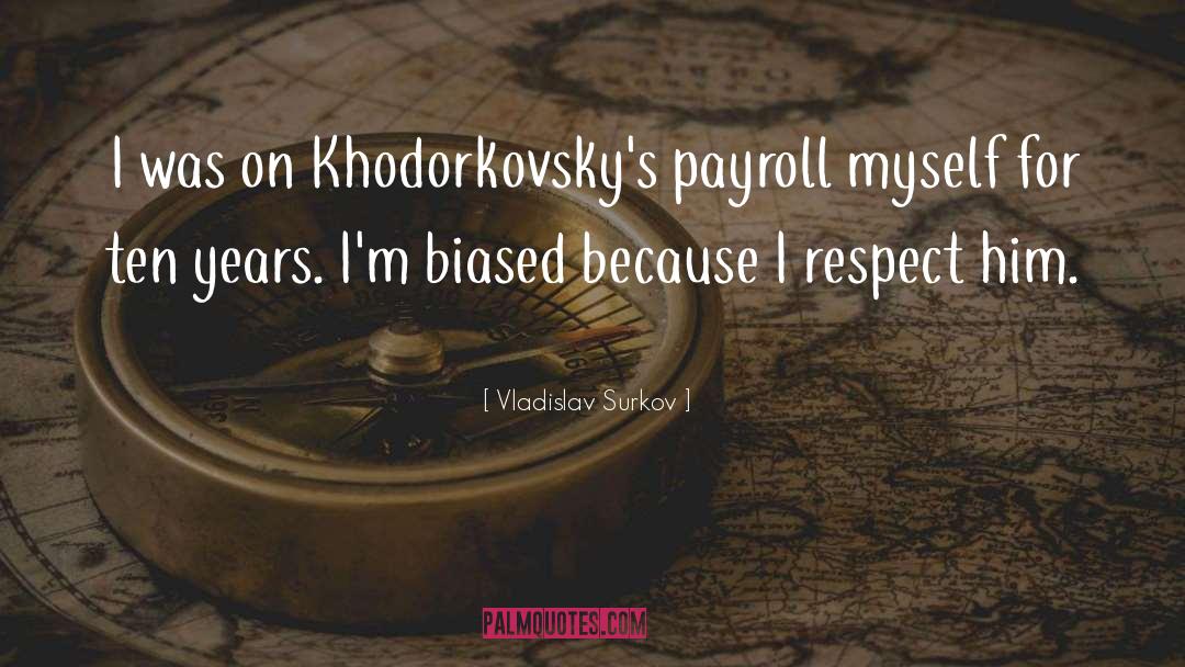 Payroll quotes by Vladislav Surkov