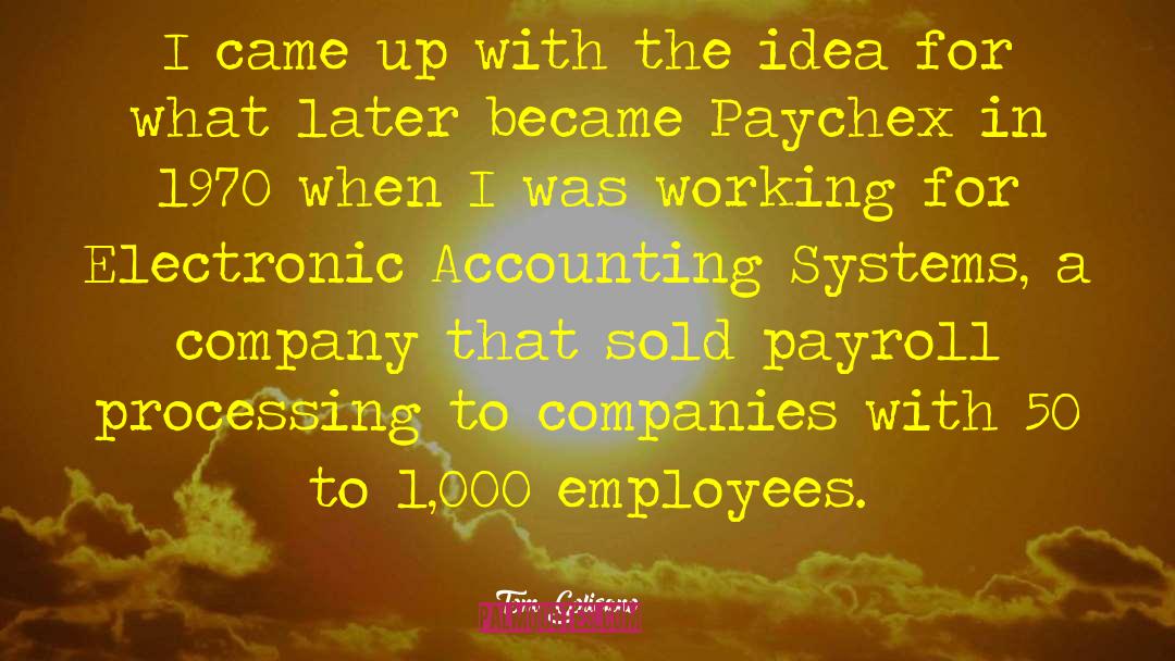 Payroll quotes by Tom Golisano