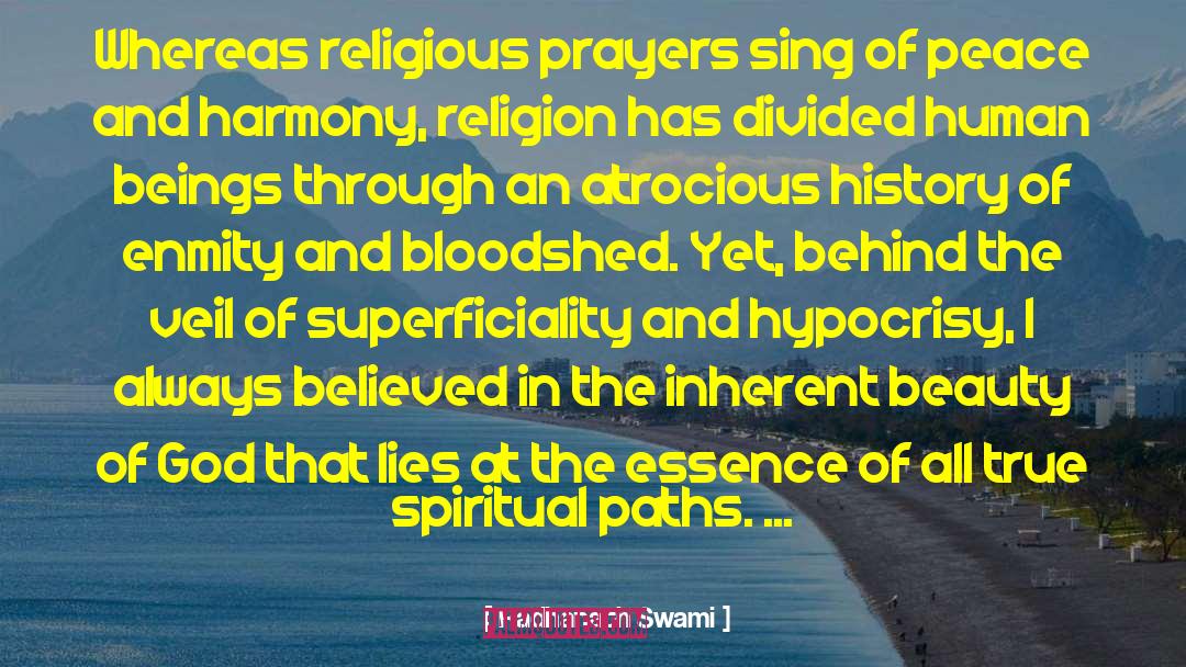 Peace And Harmony quotes by Radhanath Swami
