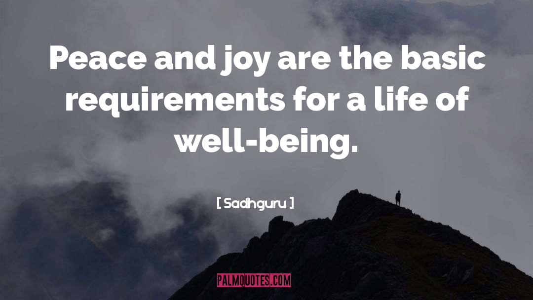 Peace And Joy quotes by Sadhguru