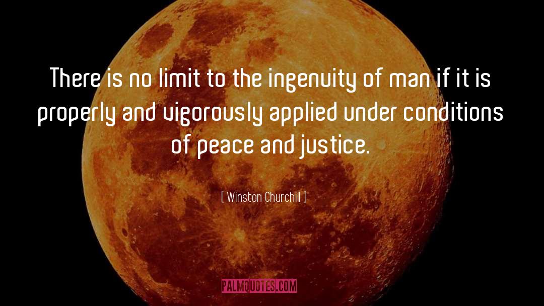 Peace And Justice quotes by Winston Churchill