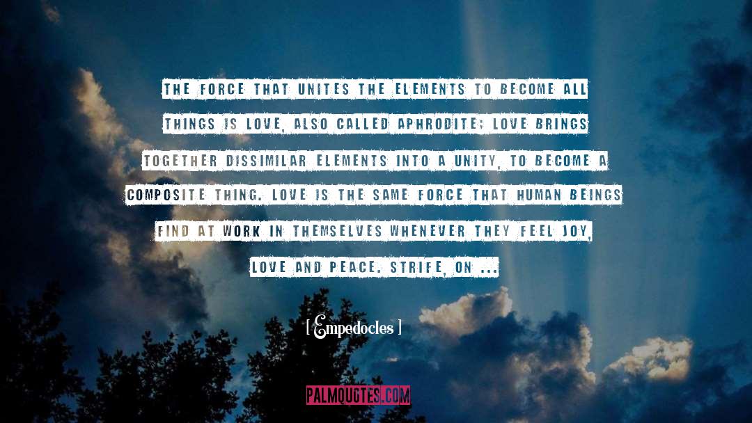 Peace And Love quotes by Empedocles