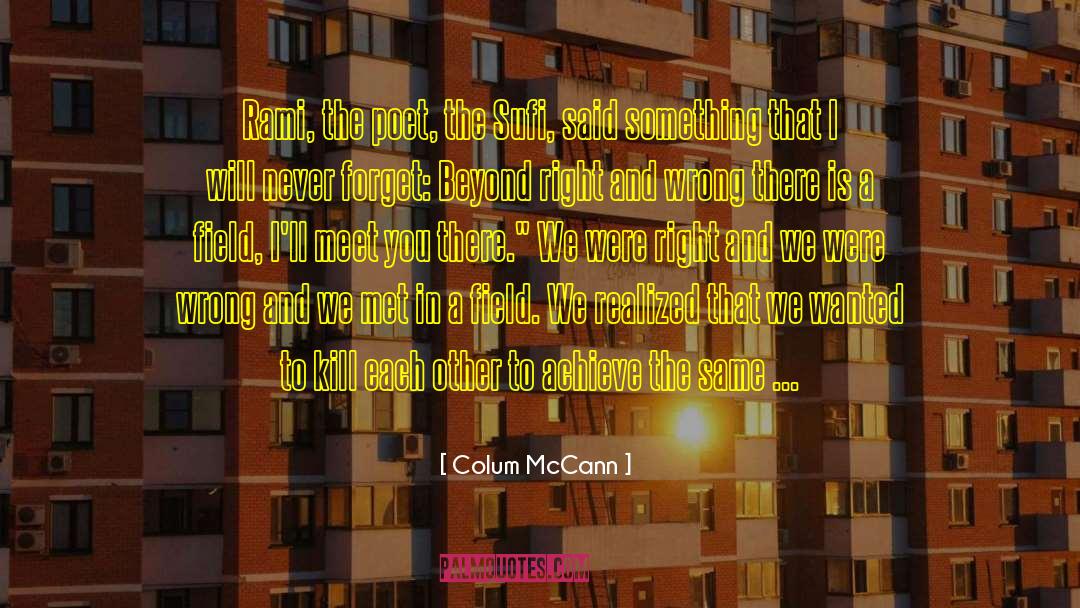 Peace And Security quotes by Colum McCann