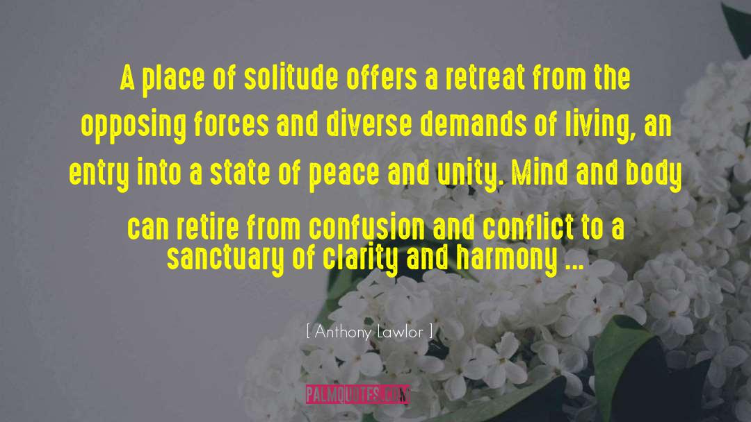 Peace Avoidance quotes by Anthony Lawlor