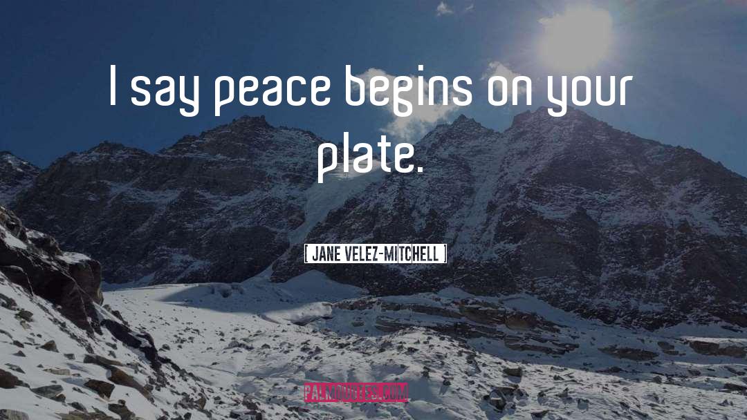 Peace Begins With Me Quote quotes by Jane Velez-Mitchell