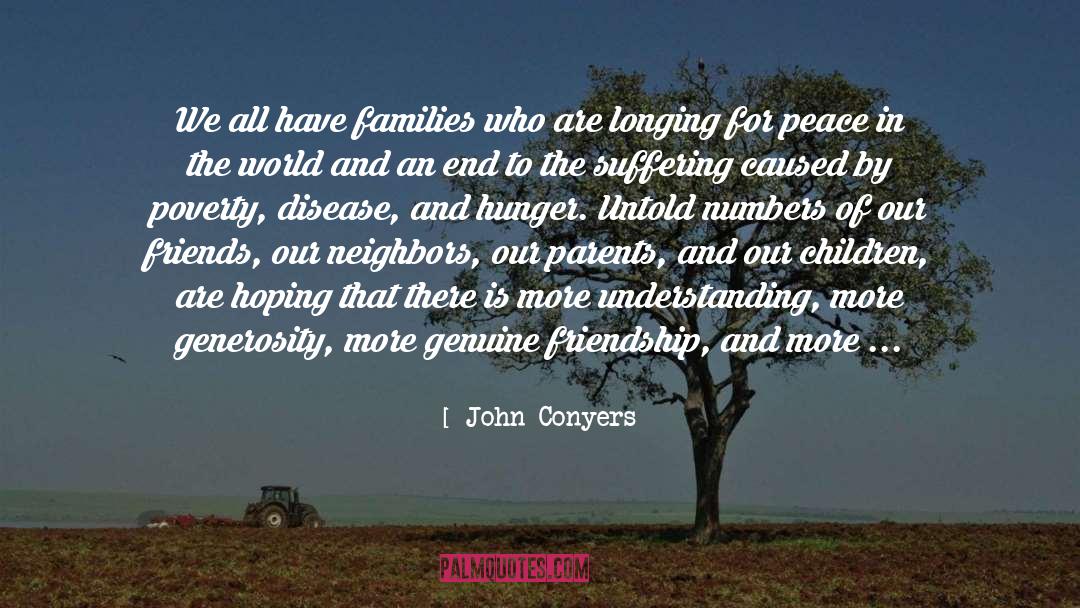 Peace In The World quotes by John Conyers