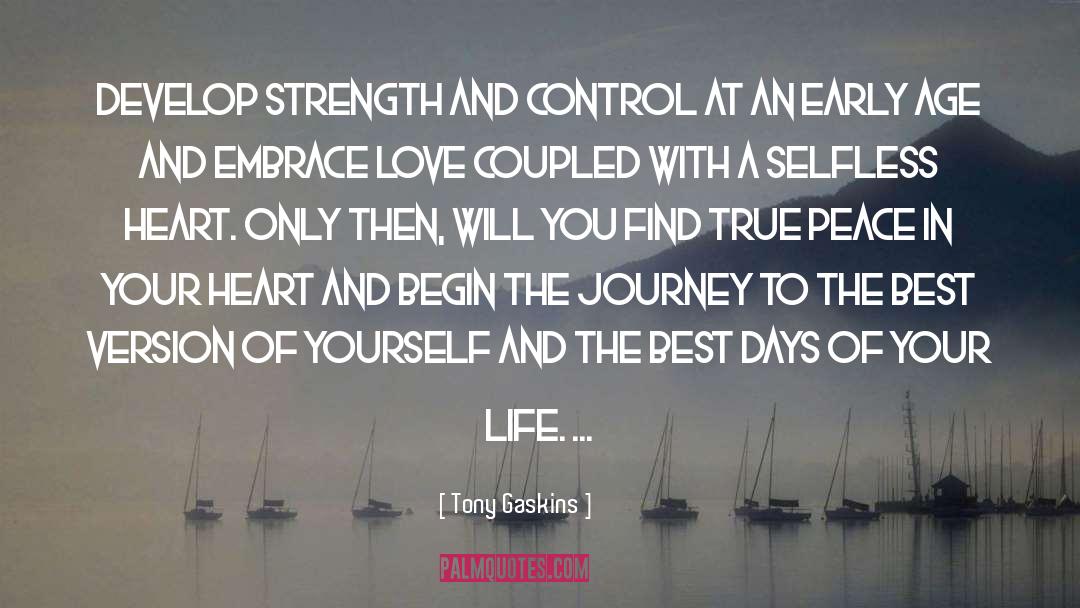 Peace In Your Heart quotes by Tony Gaskins