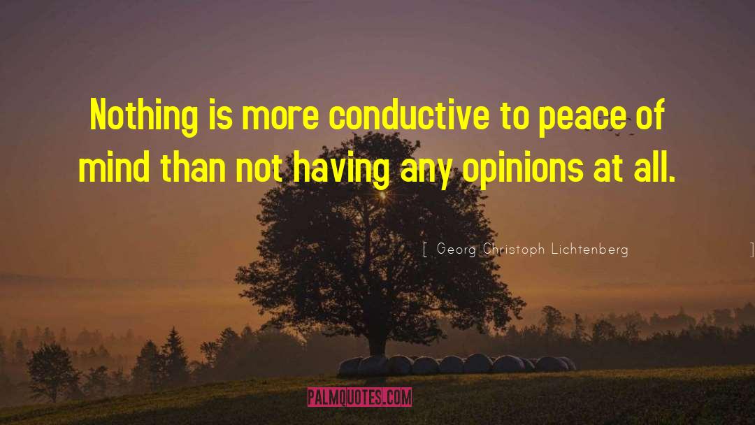 Peace Is Not Exciting quotes by Georg Christoph Lichtenberg