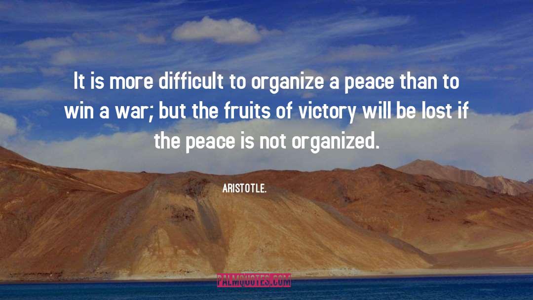 Peace Is Plentiful quotes by Aristotle.