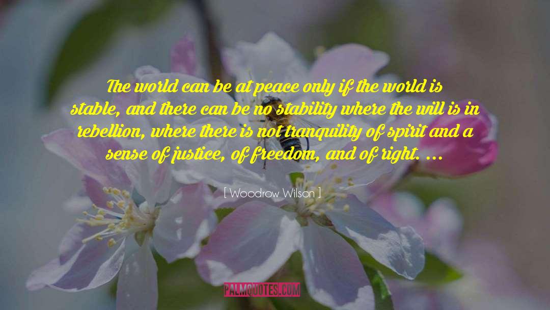 Peace Justice quotes by Woodrow Wilson