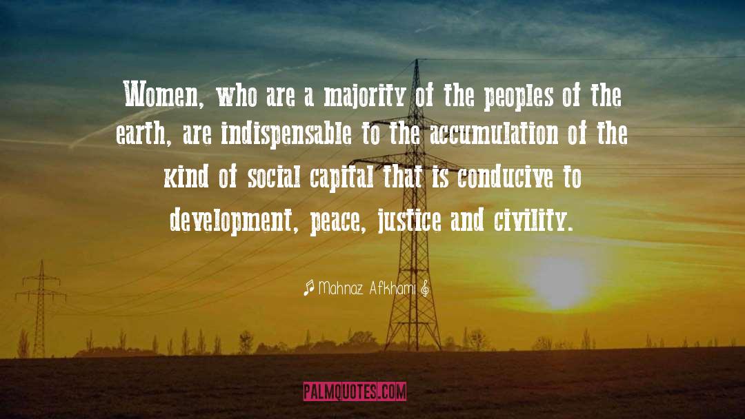 Peace Justice quotes by Mahnaz Afkhami