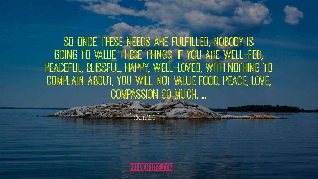 Peace Love quotes by Sadhguru