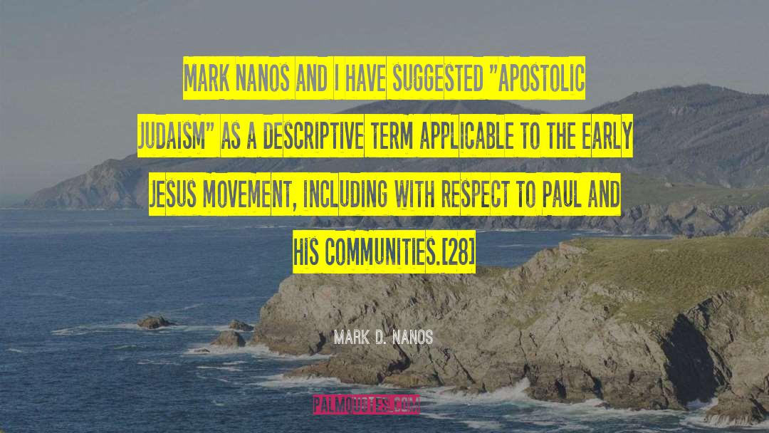 Peace Movement quotes by Mark D. Nanos