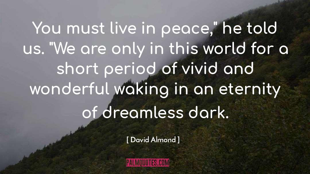 Peace Of Silence quotes by David Almond
