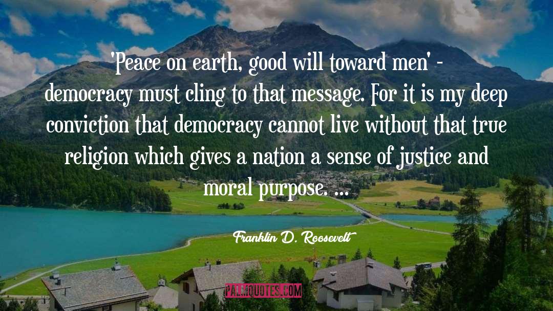 Peace On quotes by Franklin D. Roosevelt