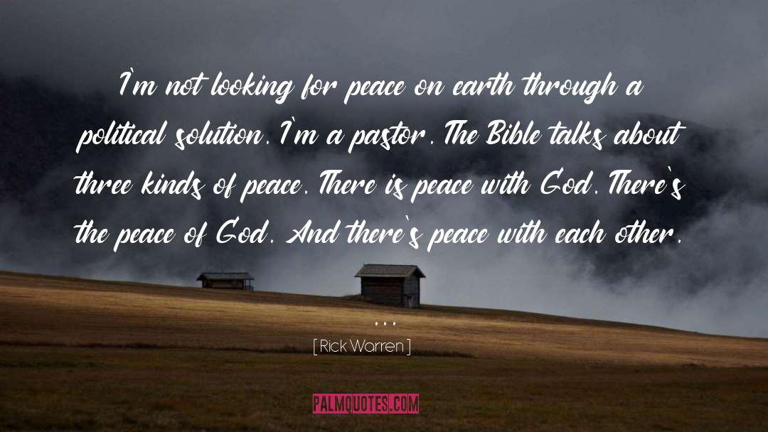 Peace On quotes by Rick Warren
