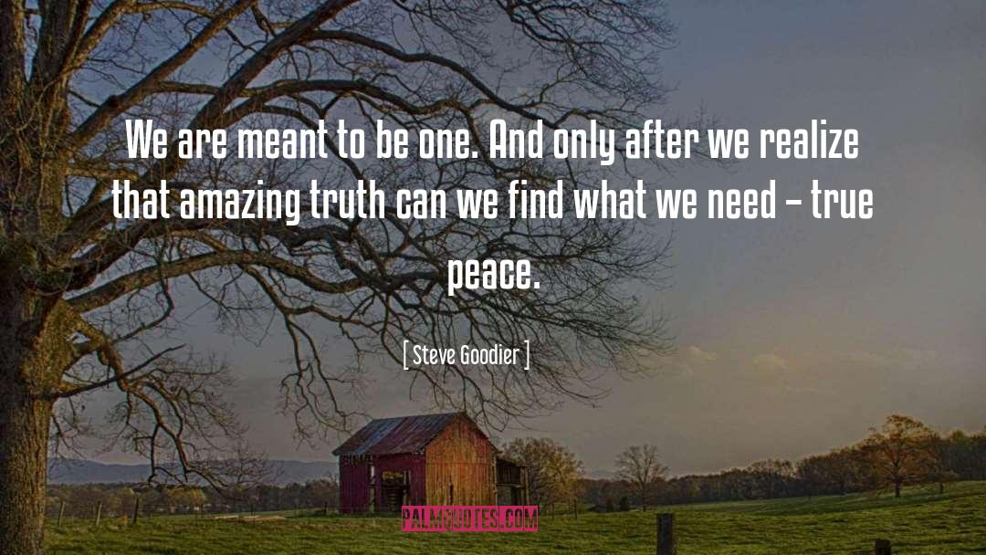 Peace On quotes by Steve Goodier