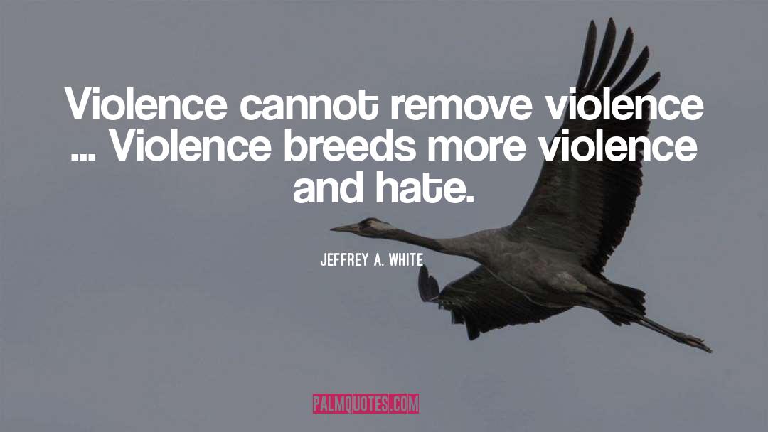 Peace On quotes by Jeffrey A. White