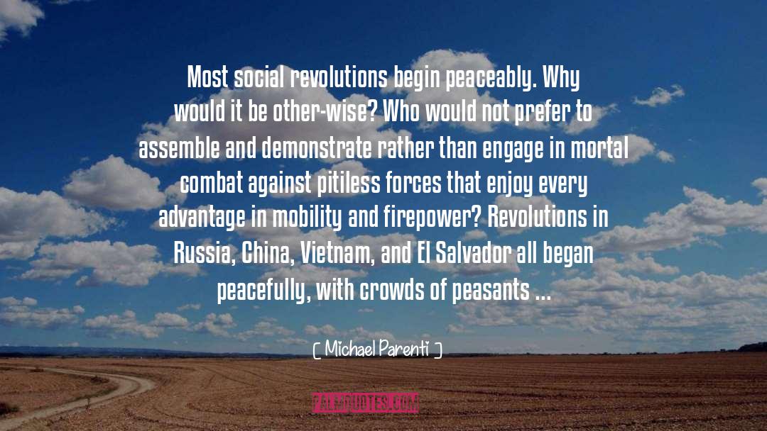 Peace Politics quotes by Michael Parenti