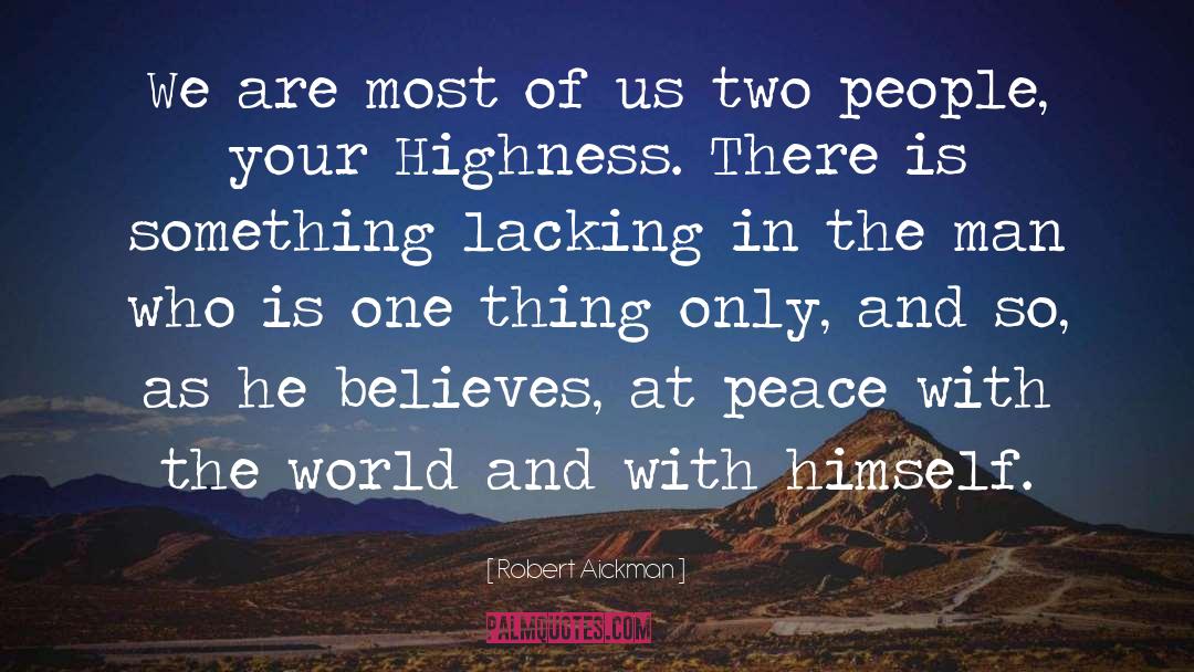 Peace quotes by Robert Aickman