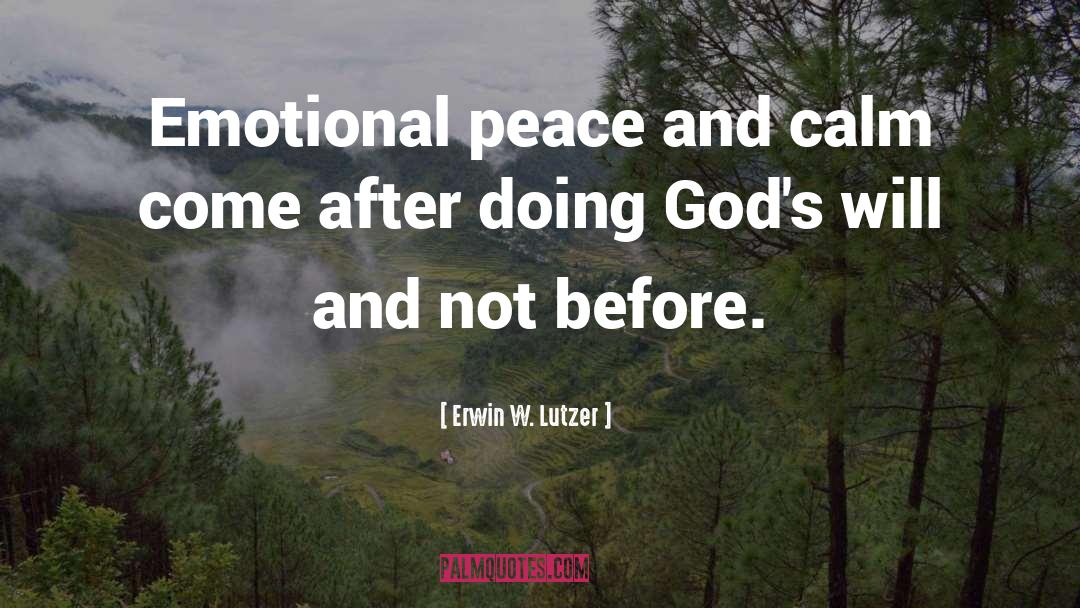 Peace quotes by Erwin W. Lutzer
