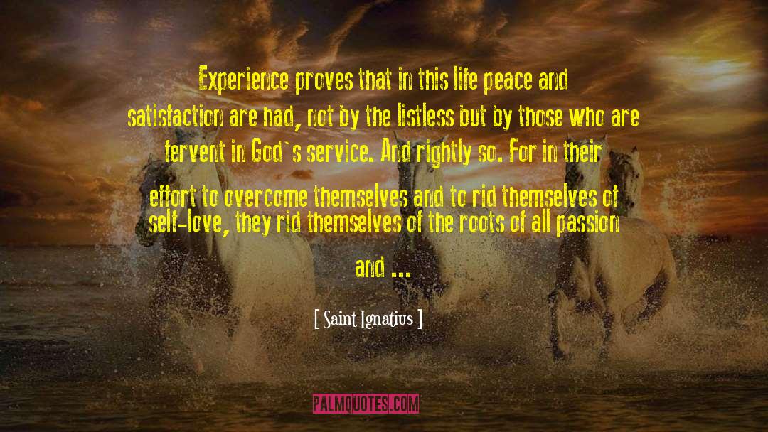 Peace To Mankind quotes by Saint Ignatius