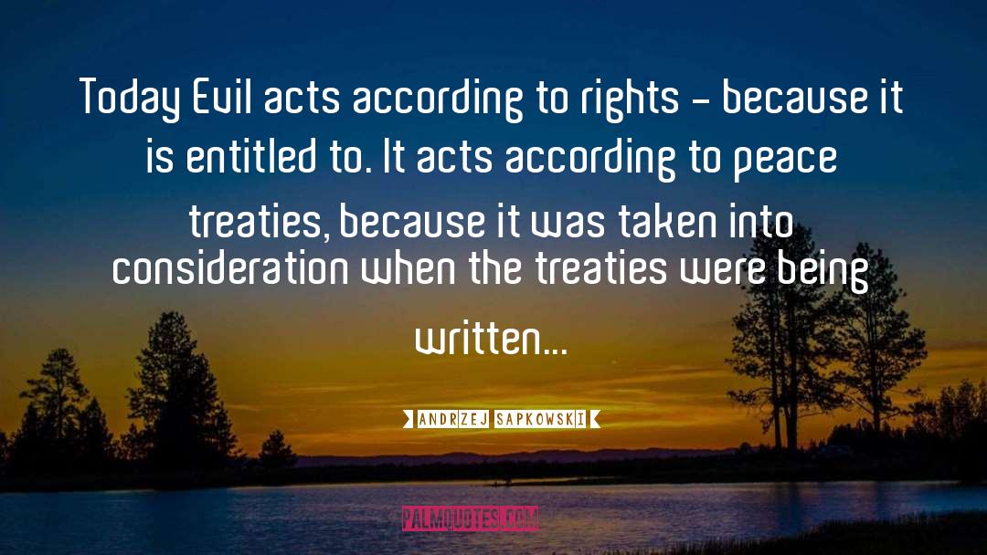 Peace Treaties quotes by Andrzej Sapkowski