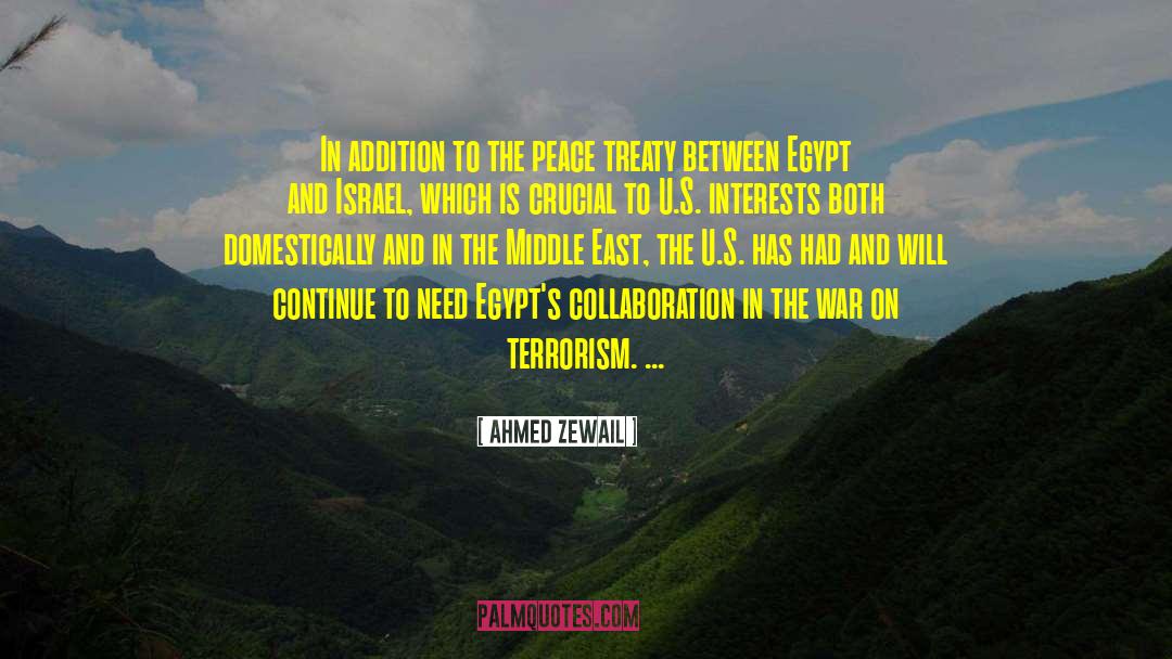 Peace Treaty quotes by Ahmed Zewail