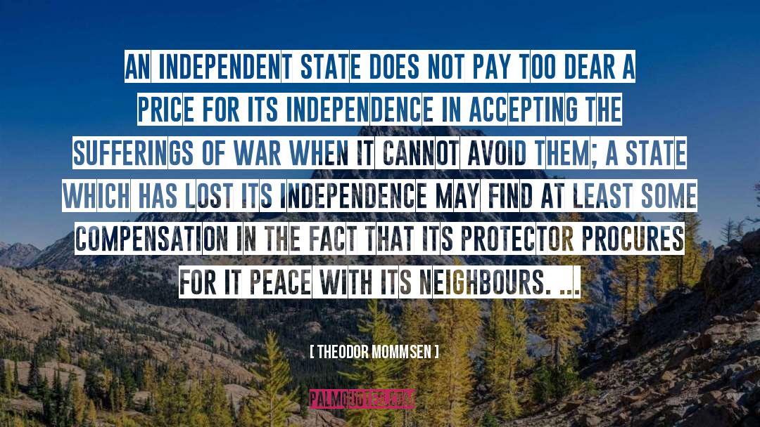 Peace War quotes by Theodor Mommsen