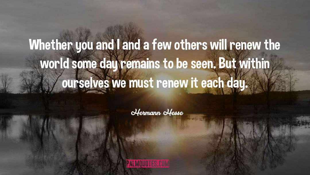 Peace Within Ourselves quotes by Hermann Hesse