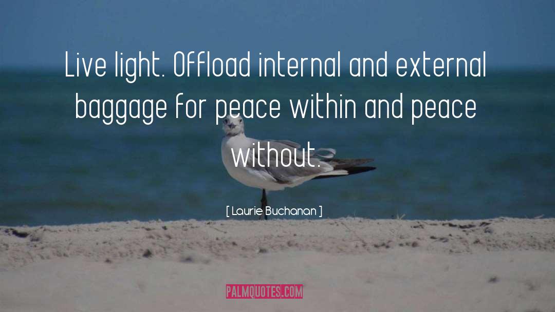 Peace Within quotes by Laurie Buchanan