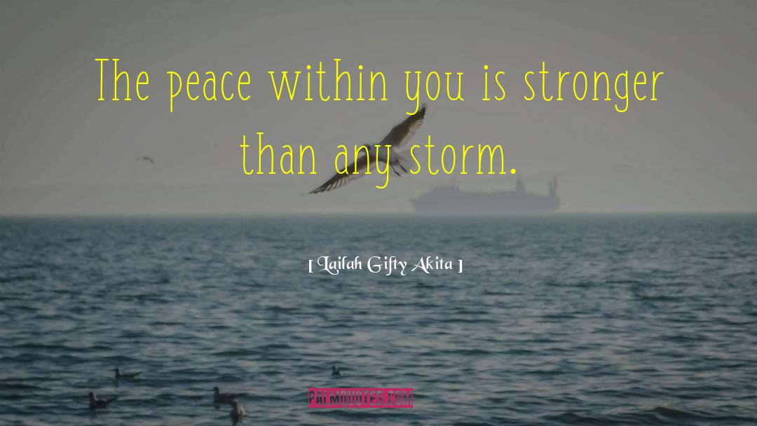 Peace Within quotes by Lailah Gifty Akita