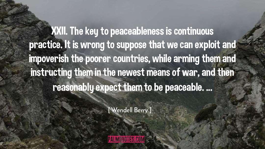 Peaceable quotes by Wendell Berry